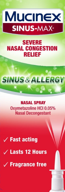 MUCINEX® SINUS-MAX® Nasal Spray - Sinus & Allergy